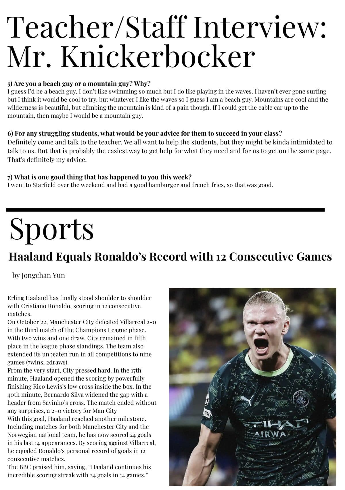 Page 6 of Valor Times Volume 3. No.20