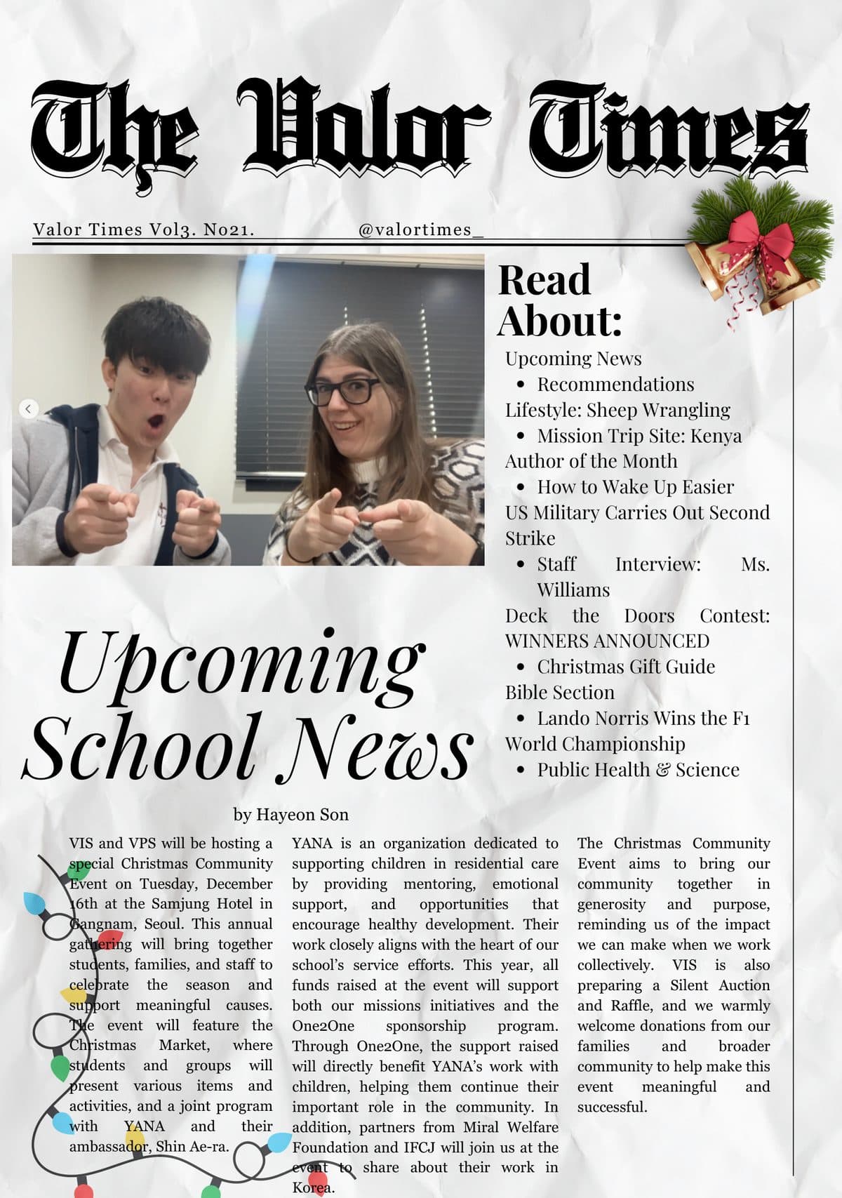 Page 1 of Valor Times Vol3. No21.