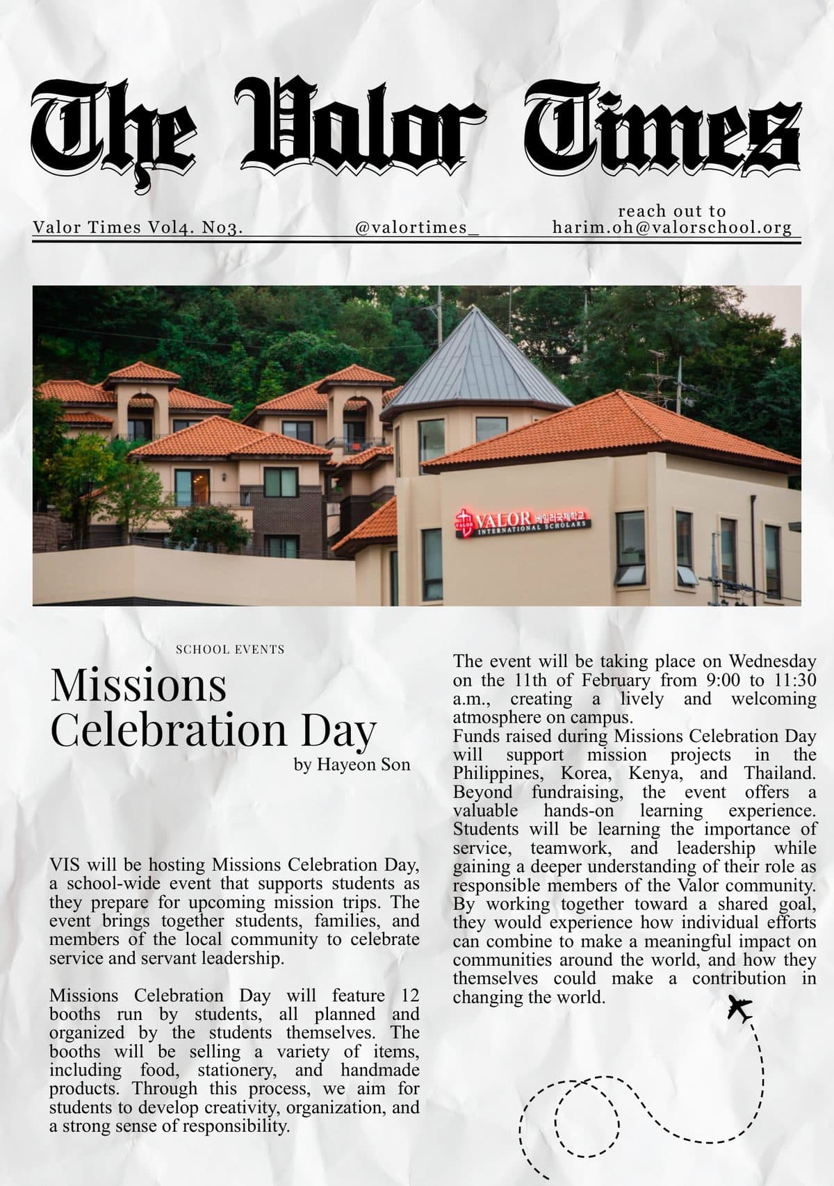 Page 1 of Valor Times Vol4. No3.