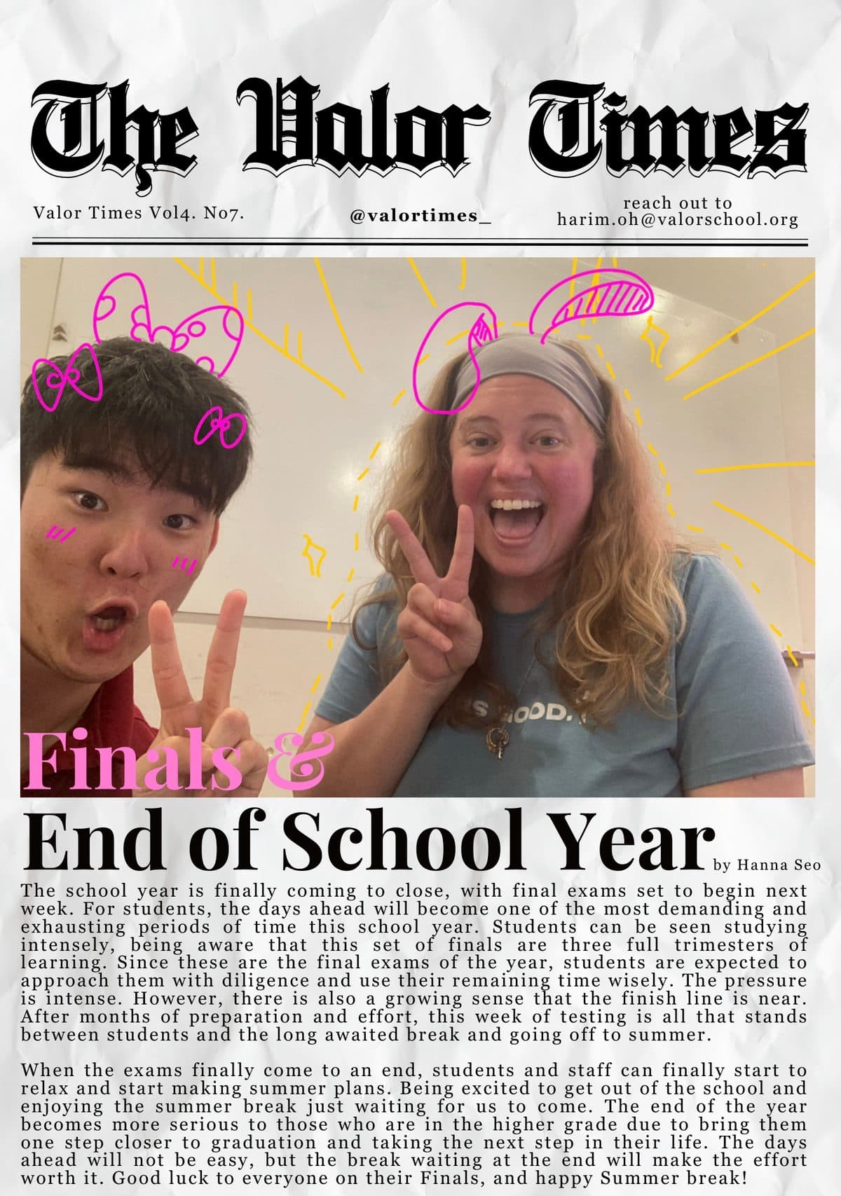 Page 1 of Valor Times Vol4. No7.