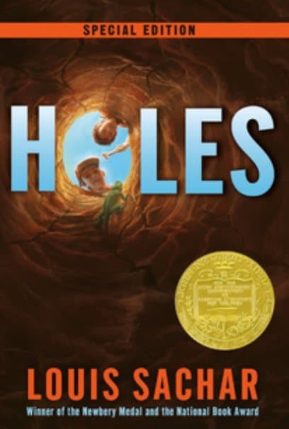 The special-edition cover of Holes by Louis Sachar