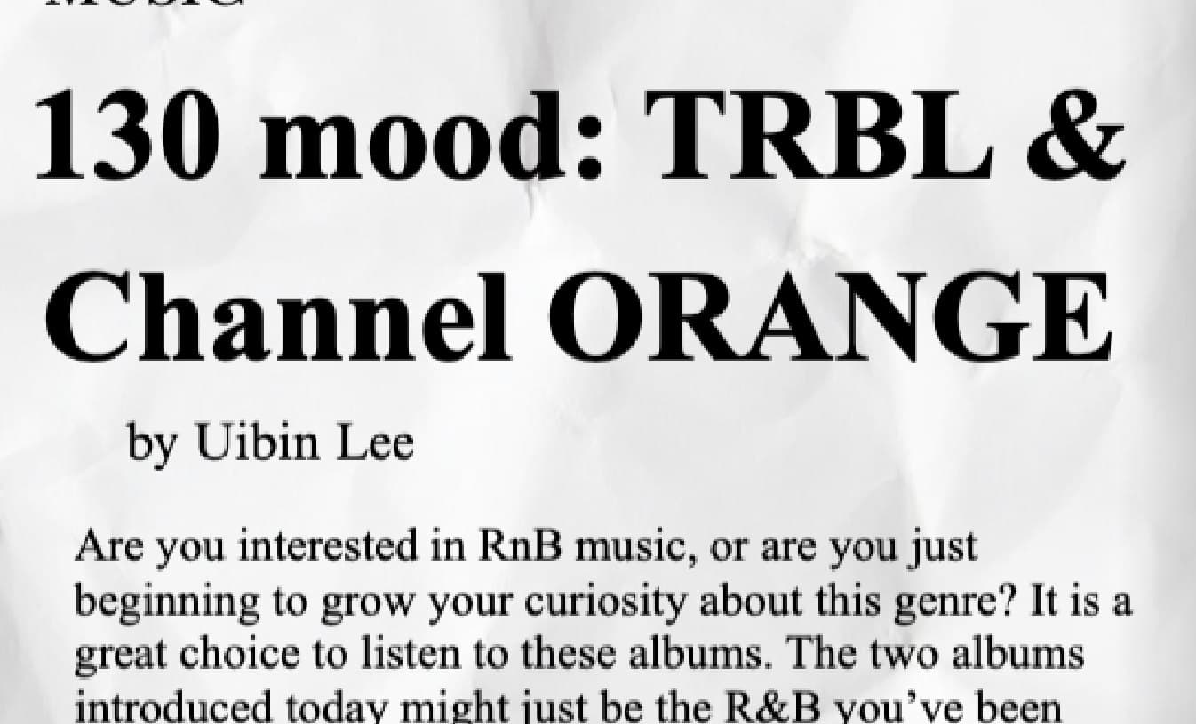 The Recommendations page carrying the two album reviews